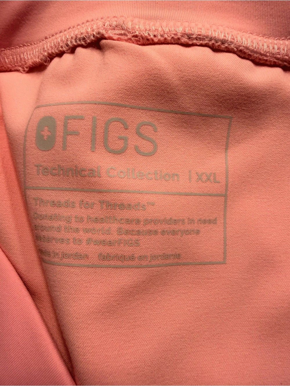 Figs Women’s Fight Club Pink Scrub Top and Jogger Set - Picture 8 of 11